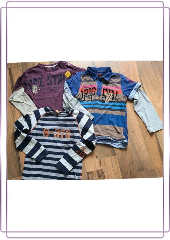 Lot de 3 t-shirts longs 8 ans